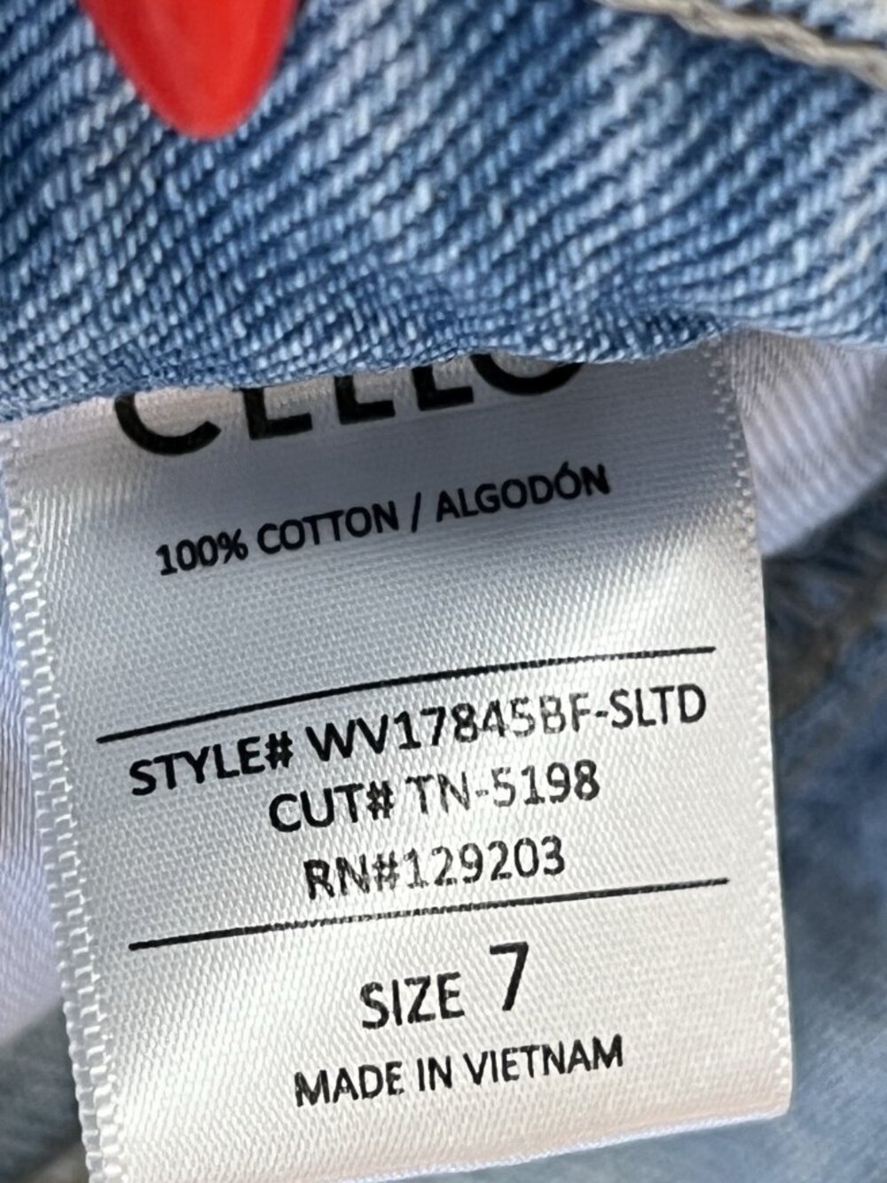 Cello Destroyed 90's High Rise Straight Leg Jeans Size 7 Waist 29" - Picture 7 of 11
